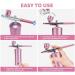 tibiu Airbrush Kit with Compressor 20-30PSI Airbrush with 0.3mm Nozzle for Painting Tattoo Nail Art Model Coloring Easy to Use Pink - Buy Online on GoSupps.com