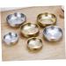 Zerodeko 3pcs 304 Round Condiments Ramekins Soy Sauce Dish Small Condiment Bowls Metal Serving Dishes Metal Sauce Cups Appetizer Plates Ceramic Sauce Containers Stainless Steel re-usable Size 2x3pcs As Shownx3pcs - Buy Online on GoSupps.com