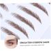 Housoutil 4pcs Eyebrow Stickers Eyebrow Transfer Sticker 6d Hair-like Eyebrows Stickers 4d Post Paper Make up 21x15cm Brown - Buy Online on GoSupps.com