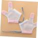 DOITOOL Kids Pink Net Biting Gloves 1 Pair | Children's Mittens for Baby Hands | 11X9.5CM - Buy Online on GoSupps.com