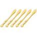 Homoyoyo Lot de 5 B tonnets de Massage Contour des Yeux en Alliage de Zinc Dor Applicateur Spatule pour Cr me Visage Mini Masseur Compact pour Soins Poches