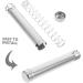 Gleavi 30 STK MOXA Press Stainless Steel Moxa Sticks - Pain Relief Moxibustion Device (5 pcs 12.5x2.2cm) - International Shipping Available - Buy Online on GoSupps.com