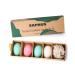 Egg Shampoo Bars and Conditioner Bar Gift Set Travel Size Solid Shampoo and Conditioner 4Pc Sampler Set Contain 3Pcs Shampoo Bar +1 Conditioner Bar Sulfate Free Plastic Free