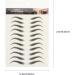 Mobestech 4 Sheets Eyebrow Stickers 6D Hair-like Eyebrow Stickers Imitation Eyebrow Tattoos False Eyebrow Tattoos (Black) - Buy Online on GoSupps.com