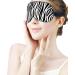 Zebra Print Sleep Mask - Adjustable Strap Eye Cover for Sleeping - Unisex Light Blocking Blindfold for Travel and Napping - Buy Online on GoSupps.com