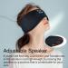 Joythink Wireless Sleep Headphones Eye Mask - Adjustable Black Sleep Mask for Side Sleepers with 5.3 Speakers & Microphone - Ideal for Travel & Light Blocking - Buy Online on GoSupps.com