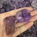 Home Decoration 2pcs Big Size Brazil Natural Rough Amethyst Quartz Specimen raw Rock Gemstone CrystalEnergy Stones DIY Jewelry Stones Stone Crystal Reiki