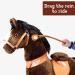 PonyCycle Riding on Horseback Reins - 75 cm Brown | Fun International Shipping - Buy Online on GoSupps.com