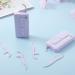Portable Tooth Pocket Lila - 2 pcs Automatic Dental Floss Organizer & Travel Storage Box with 10 Refillable Picks | Perfect for Dinner Dates - Buy Online on GoSupps.com