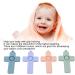 Vgeby Baby Bei ring Set - 4 Colorful Nuby Silicone Teething Rings for Infants with Tactile Training Features - Buy Online on GoSupps.com