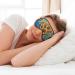 Unisex Sunflower Oil Painting Sleep Mask - Double-Sided Eye Mask for Sound Sleep & Skin Care - Buy Online on GoSupps.com