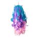 Gazechimp Women's Long Curly Wave Wig - Colorful Synthetic Hair with Silver Horn | International Shipping - Buy Online on GoSupps.com