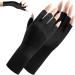 Uv Glove for Gel Manicures Breathable Uv Protection Gloves UPF50+ Fingerless Manicure Gloves for Nail Art Supplies White Black - Buy Online on GoSupps.com