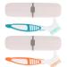 COHEALI 2 Sets Travel Toothbrush Toothpaste Travel Size Travel Toiletries Plastic Toothpaste Cup Braces Kit Denture Travel Toiletry Kit Portable Toothbrush Kit Bristles Small Toothbrush