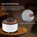 Buy McBazel Volcano Aroma Diffuser - 560ml with Timer Light Change & Remote Control | EU Connector - White/Crack - Buy Online on GoSupps.com
