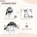 FSHINE 20 Inch Real Hair Clip-In Extensions - 120g - 7 Pieces Natural Black Remy Hair #1B - 50cm Length - Buy Online on GoSupps.com