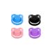 Littletude Adult Sized Pacifier Variety 4 Pack Dummy for Adult Babies Large Handle Big Shield Pink Blue Purple Black