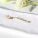 WDF Disposable Plastic Mini Forks 4 Inches 300 Pieces - Gold Heavy Duty Tasting Forks for Small Appetizers and Desserts - Buy Online on GoSupps.com