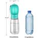 Kalimdor Leak Proof Portable Dog Water Bottle 19oz Blue - Ideal for Outdoor Walking, Hiking, and Travel - Drinking Feeder for Pets - Food Grade Plastic - Buy Online on GoSupps.com