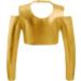 FEESHOW Youth Girls Long Sleeve Turtle Neck Dance Crop Top - Gold, Size 10 Years - Buy Online on GoSupps.com
