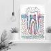 DAVUD Modern Bedroom Decor Molar Tooth Section Watercolor Print Teeth Medical Art Surgeon Dental Clinic Office Decor Gift Dentist Dentistry Canvas Wall Art- 12 in x16 in-Ready to hang - Buy Online on GoSupps.com