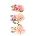 3Pcs girls hair clips baby hair clips for girls hairdress baby hair clips with artificial flowers for princess hair all-match fresh and natural