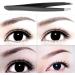 NBGGFF Tweezers Eyebrow tweezers Stainless steel facial hair removal Eyebrow trimmer Eyelash clip Cosmetic beauty remover(Schwarz) - Buy Online on GoSupps.com