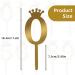 10pcs Cake Topper Acrylic Cake Numbers 0-9 Numbers with Crown Happy Birthday Cupcake Toppers Sticks Cake Picks Cake Decorations for Wedding Party Birthday Cake Decorating - Buy Online on GoSupps.com