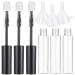 Beatifufu 1 Set Mascara Tube Funnel Travel Cosmetic Containers Refillable Mascara Tube Mascara Clear Plastic
