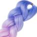 LDMY Ombre Braiding Hair Extensions - 6 Bundles / 24 Inch Jumbo Braids Light Blue-Purple-Pink Synthetic Kanekalon for Cosplay & Halloween - Buy Online on GoSupps.com