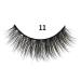 Buy MIZ LASH 3D Mink Eyelashes - 100% Real Fur Cruelty-Free Reusable Strips for Dramatic & Natural Look - Handmade #11 Fake Eyelash Extensions - Buy Online on GoSupps.com