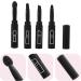 Healeved 4 1 4 in 1 Makeup Brush Makeup Lip Brush 4 in 1 Brush Cosmetic Brush Eyeshadow Brush Eyebrow Eyeliner Brush Eyeliner Eyebrow Brush Makeup Brush 16x1cm Black - Buy Online on GoSupps.com