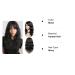 WIGNEE 100% Virgin Human Hair Natural Wave Wig with Bangs - 16 Inch Brazilian Hair Natural Black Color - Buy Online on GoSupps.com