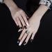 Semi Cured Gel Nail Wraps - 20 Pcs Salon-Quality Manicure Set in Black White | Long Lasting & Easy to Apply/ Remove | Includes Nail File & Cuticle Stick - Buy Online on GoSupps.com