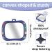 Buy Mlryh 360 Baby Car Mirror - Break-Proof Rear Seat Mirror with 8 DIY Decorations | Perfect for Safe International Travel - Buy Online on GoSupps.com