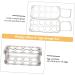 LABRIMP Fridge Egg Box Egg Carton Eggs Egg Plate Snow Cone Cups Clear Shelves Egg Stand Egg Tray Crisper re-usable Food Tray Black 22.3X10.1X8.9CM - Buy Online on GoSupps.com