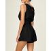 Eurivicy Women's Sleeveless Crop Tank Top and High Waist Pocketed Shorts Set - Black, Medium - Buy Online on GoSupps.com