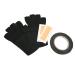 ZJchao UV Protection Glove for Gel Nail Lamp Anti UV Fingerless Gloves Protect Hands From UV Harm Outdoor Use Black