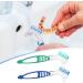 Guador 2 Denture Box with Cleaning Brush - Denture Bath Container with Basket for Toothbrush and Cup - Buy Online on GoSupps.com