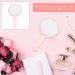 FOMIYES Vanity Mirror Handheld Mirrors Makeup Using Mirror Salon Barber Mirror Handheld Cosmetic Mirror Girl Mirror Handle Mirror Pink Silver Mirror Travel - Buy Online on GoSupps.com