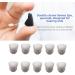 10 Pack Hearing Aid Domes - 10mm Universal Silicone Earplugs & Couplings for Amplifiers - Black Replacement Set - Buy Online on GoSupps.com