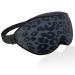 2023 Fashion Sleep Mask Sleeping Mask for Women 100% Blackout Eye Mask Soft Covering Strong Light Suitable for Travel/Yoga/Nap (Leopard Print)