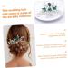 Ipetboom Bridal Comb Crystal Hair Comb Hair Side Flower Hair Combs Green Rhinestone Hair Clip Crystal Headpiece Styling Hair Clips Alloy Western Style Accessories Dinner Party - Buy Online on GoSupps.com