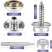 150 PCS Marine Grade Stainless Steel Canvas Snap Kit with Setting Tool - Boat Cover Snap Button Fastener Kit for DIY Furniture - 150 White - Buy Online on GoSupps.com