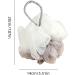 Gralara Body Puff Bath Sponge - Portable Shower Ball for Bathroom | Gray Bath Sponge for Ultimate Cleanliness - Buy Online on GoSupps.com