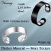 Vicmag 4X Strength Magnetic Copper Rings for Women - 2PCS Set in Black & Silver | 3500 Gauss Magnets, Adjustable, 100% Solid Pure Copper - Includes Jewelry Gift Box - Buy Online on GoSupps.com