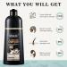 FVQUHVO Dark Brown Hair Color Shampoo for Gray Hair - Instant Hair Dye 3-in-1 - Herbal Long Lasting Formula 16.90 Fl Oz - Buy Online on GoSupps.com