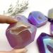 Natural Crystal Rough Reiki Crystal Natural Aura Electroplating Geode Agate Point Cluster Raw Quartz Polished Decoraction Decor Stones Can be Used for - Buy Online on GoSupps.com