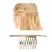 8 Pack Large Gold Crystal Pearl Rhinestone Hair Combs - Bridal Wedding Accessories - Buy Online on GoSupps.com