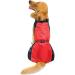 Ranphy Waterproof Dog Jacket for Medium & Large Dogs - Reflective Breathable Ultra-Light Rain Cover with Abdominal Protection | Red & Black 6XL (80cm Breast Size) - Buy Online on GoSupps.com